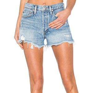 AGOLDE PARKER DENIM SHORTS